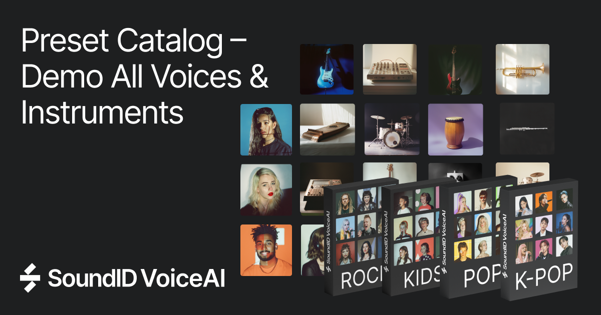 SoundID VoiceAI Preset catalog