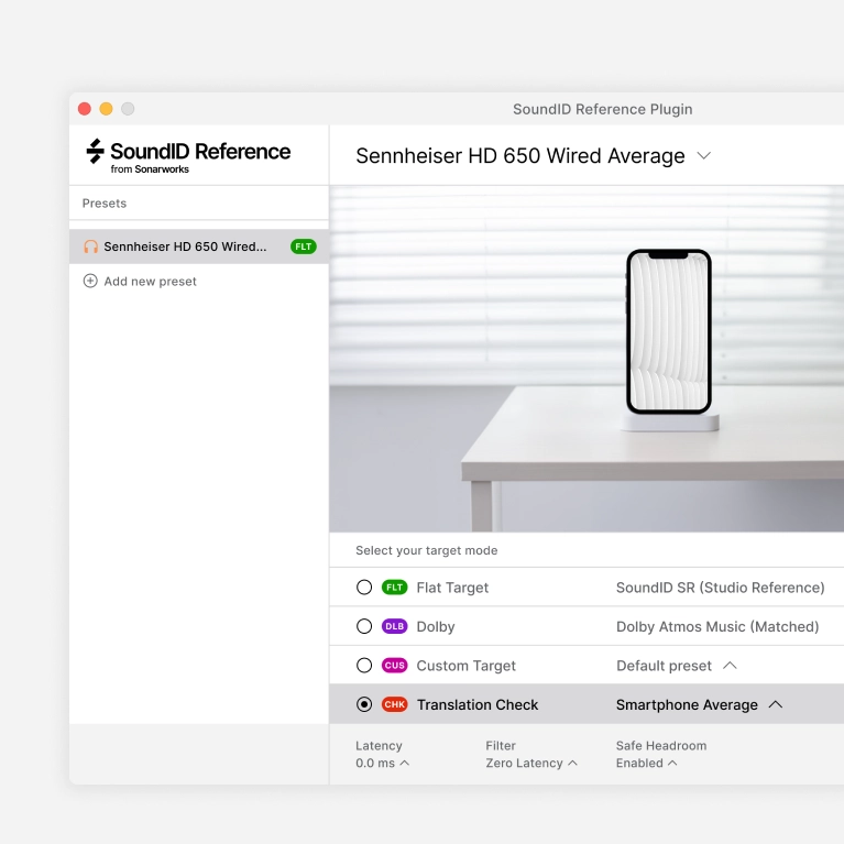 SoundID Reference Translation Check Device Simulation New