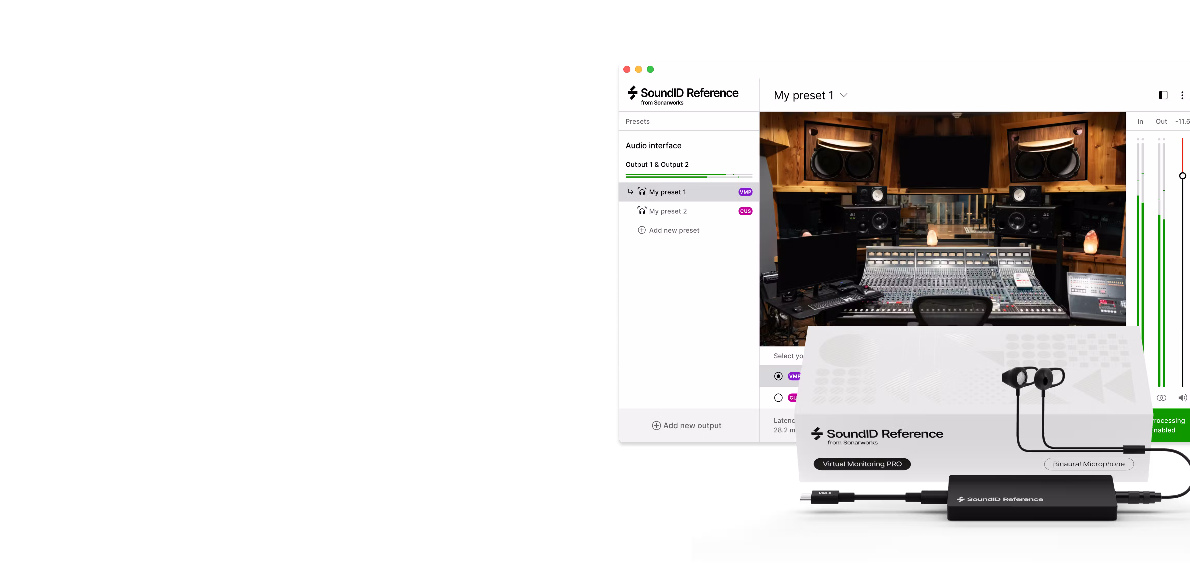 Soundid Reference Virtual Monitoring Pro Studio A Interface Desktop