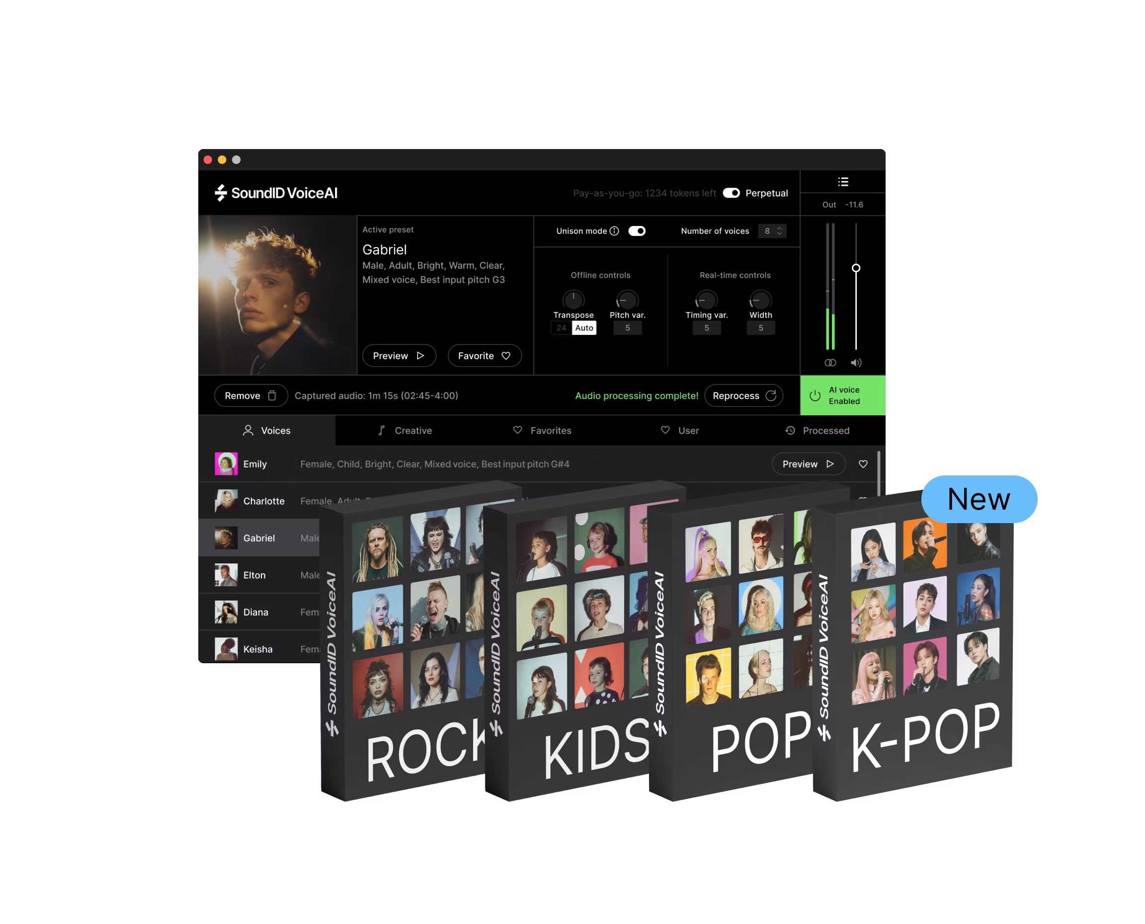 Soundid Voiceai Voice Packs Rock Kids Pop K Pop