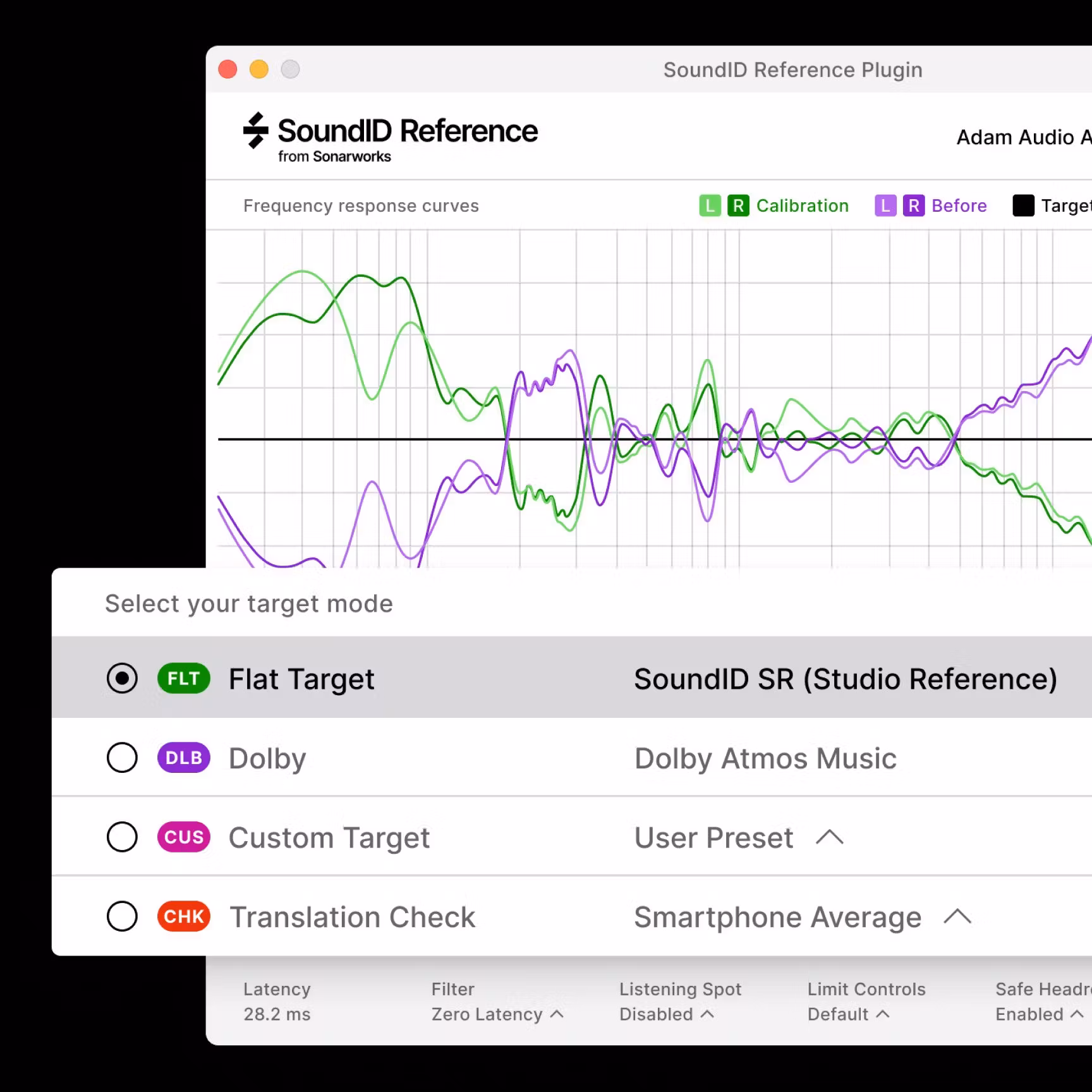 SoundID Reference Multichannel Target Modes