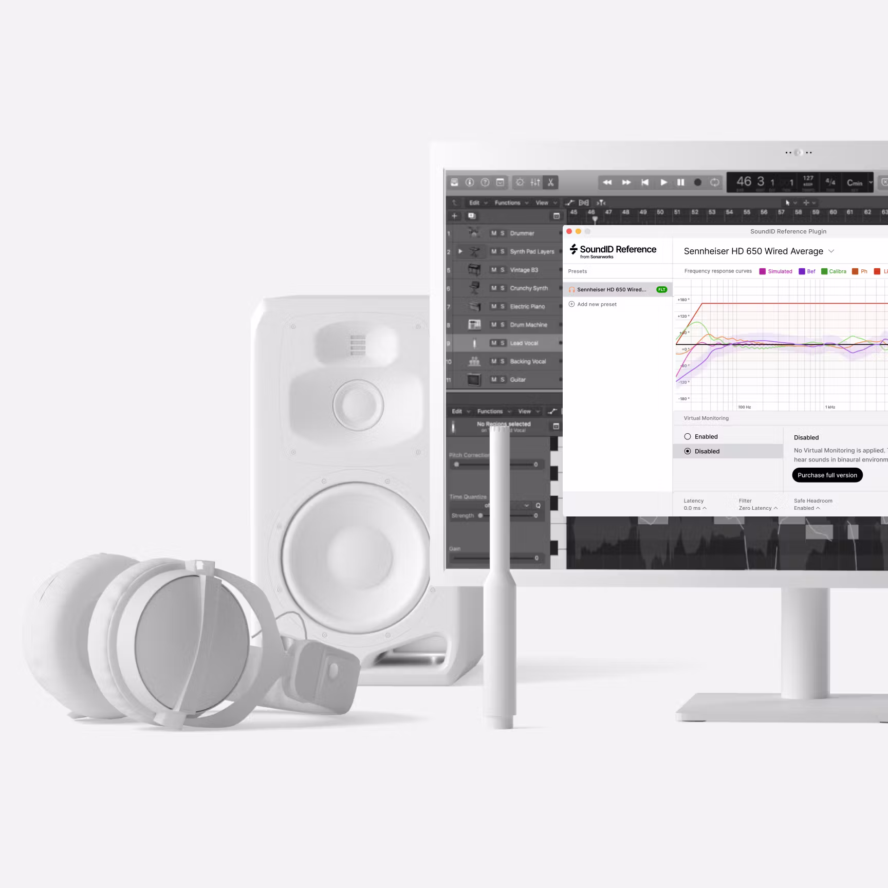 SoundID Reference Plug-in With Headphones Speaker And Microphone White