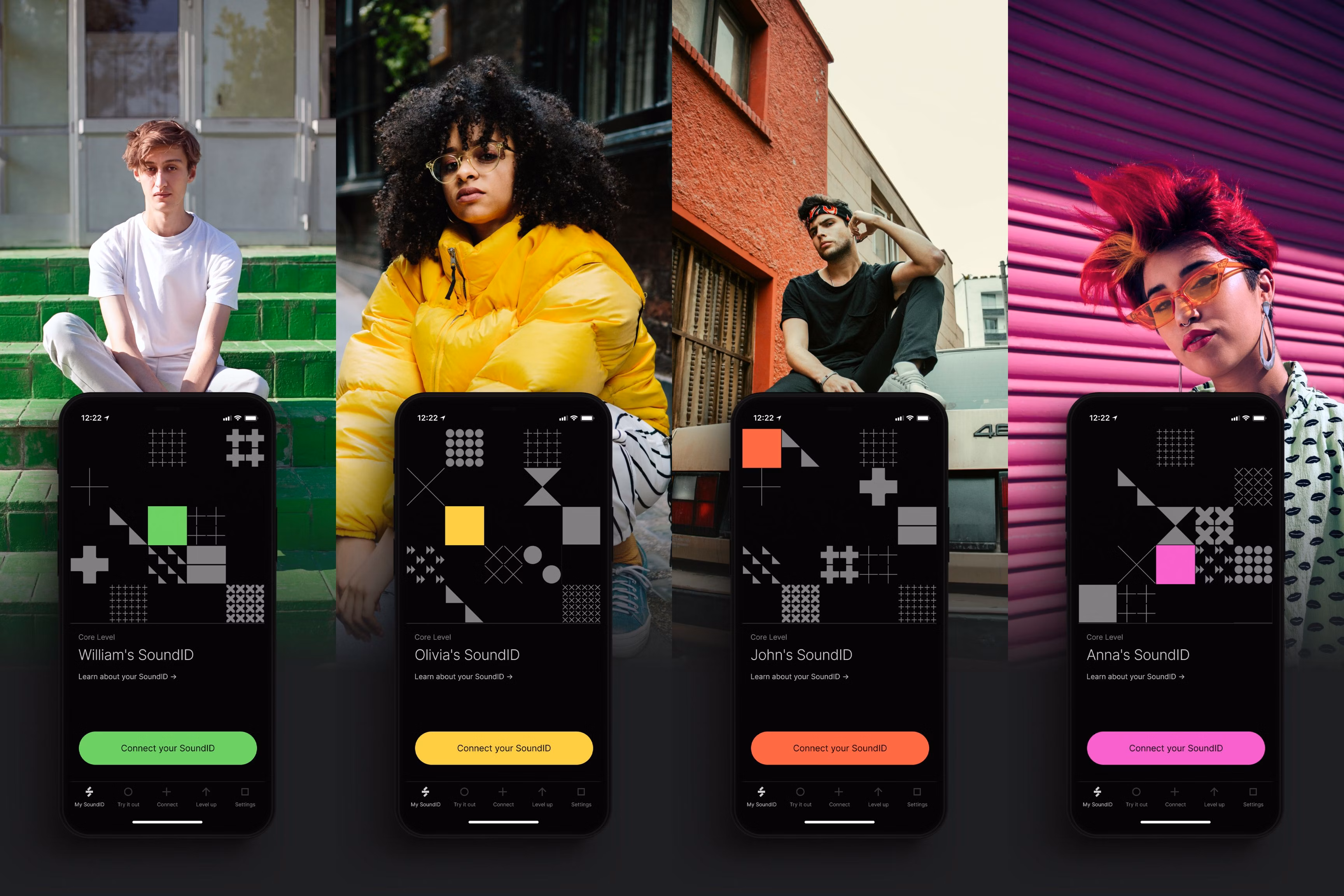 Four SoundID Profiles