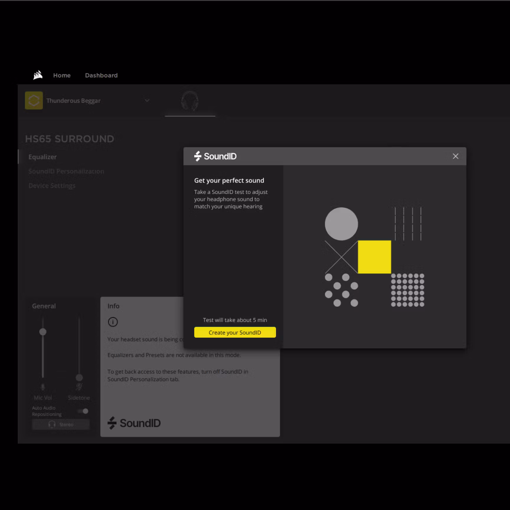Corsair app with SoundID