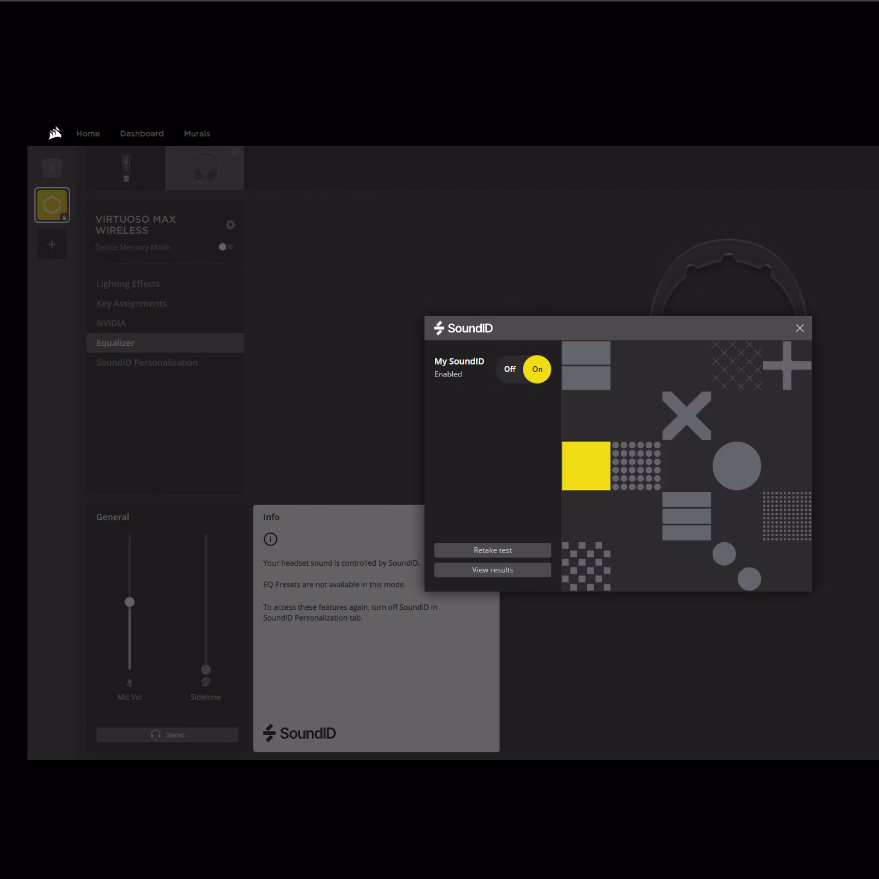 Corsair App With Virtuoso Max And Soundid