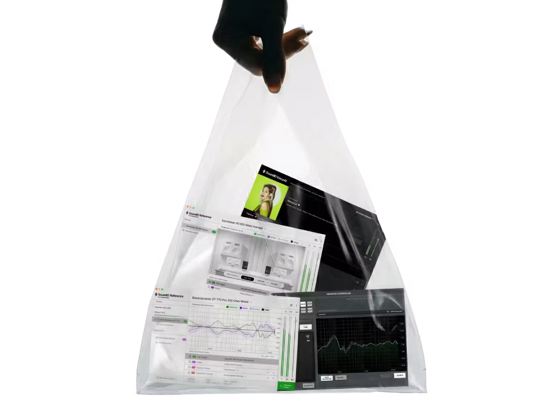 Sonarworks Audio Software Screenshots Plastic Bag Concept Mobile